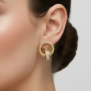 DIOR DOOR KNOCKER VINTAGE EARRINGS